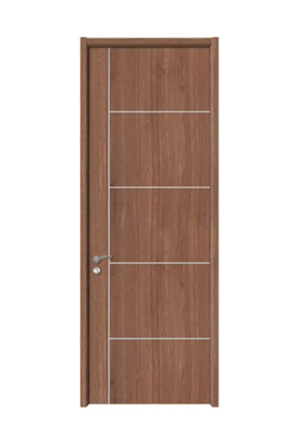 Customized Interior MDF PVC Wooden Door Wood Grain Design Options